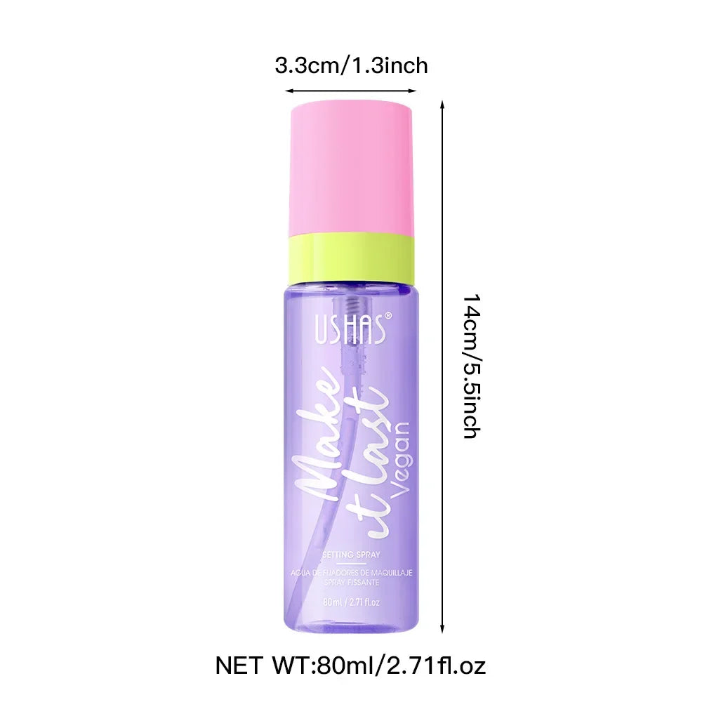 USHAS 80ml Makeup Setting Spray – Oil Control & Hydrating Makeup Setting Spray QXL