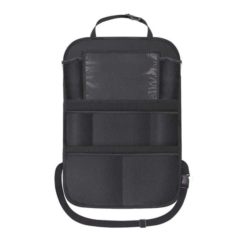 Car Seat Back Kick Protector & Storage Bag with Tablet Pocket Car Seat Organizer QXL