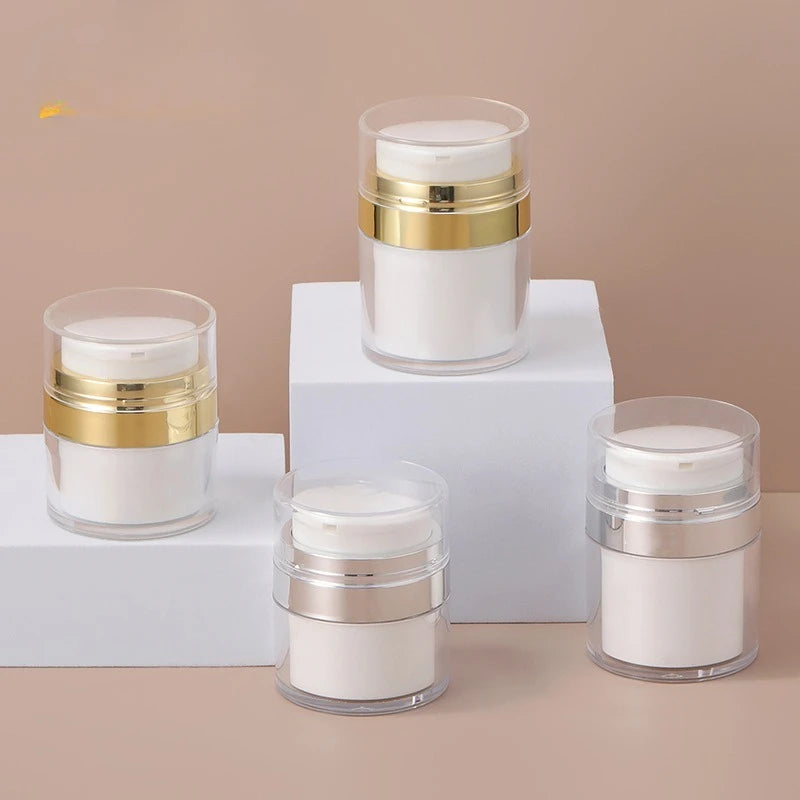 Airless Pump Jar Refillable Cream & Lotion Bottle 15–100ml Airless Pump Jar QXL