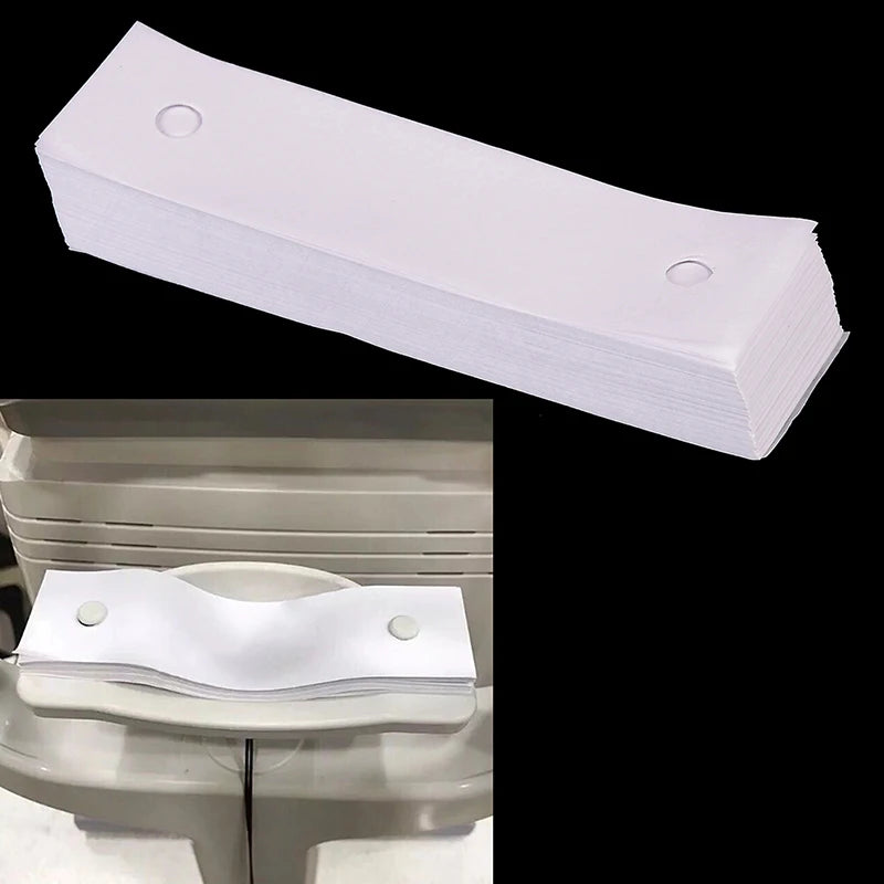 450-Sheet Optical Chin Rest Paper | Slit Lamp & Eye Exam Supply Ophthalmic Chin Rest Paper QXL