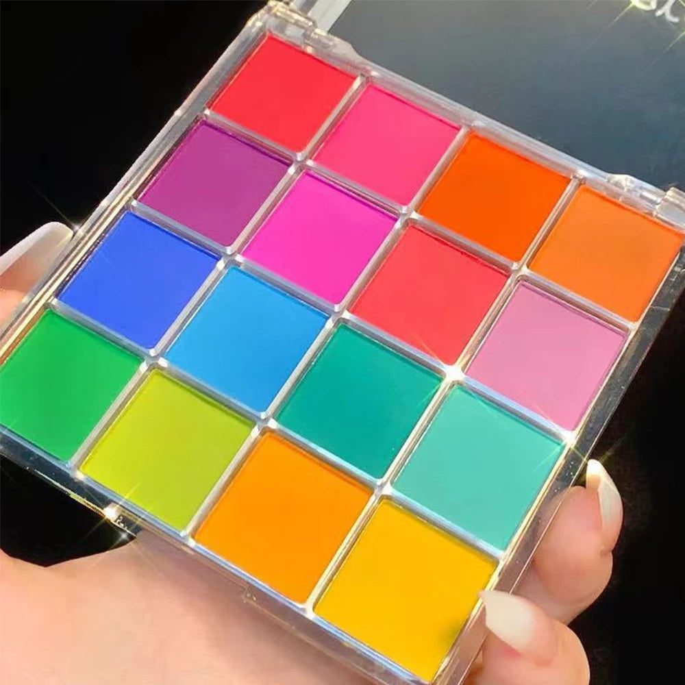 16-Color Eyeshadow Palette | Shimmer, Matte & Pearlescent Eyeshadow Palette QXL