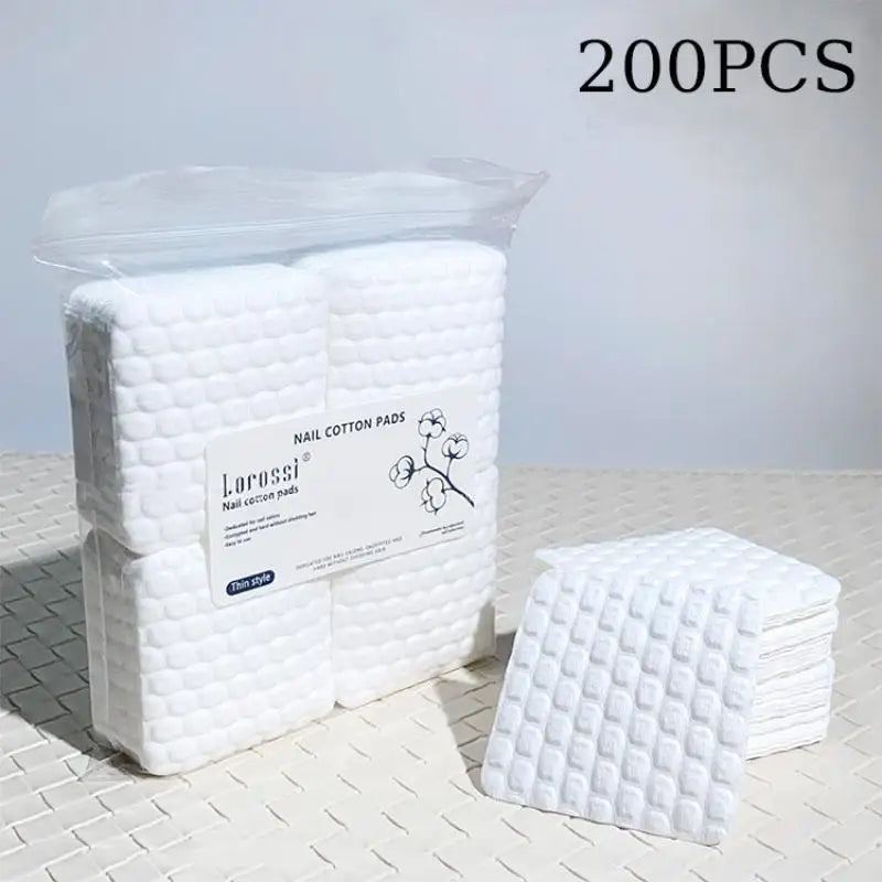 200/500-Pack Lint-Free Nail Cotton Wipes & Polish Remover Pads Nail Remover Wipes QXL 200PCS
