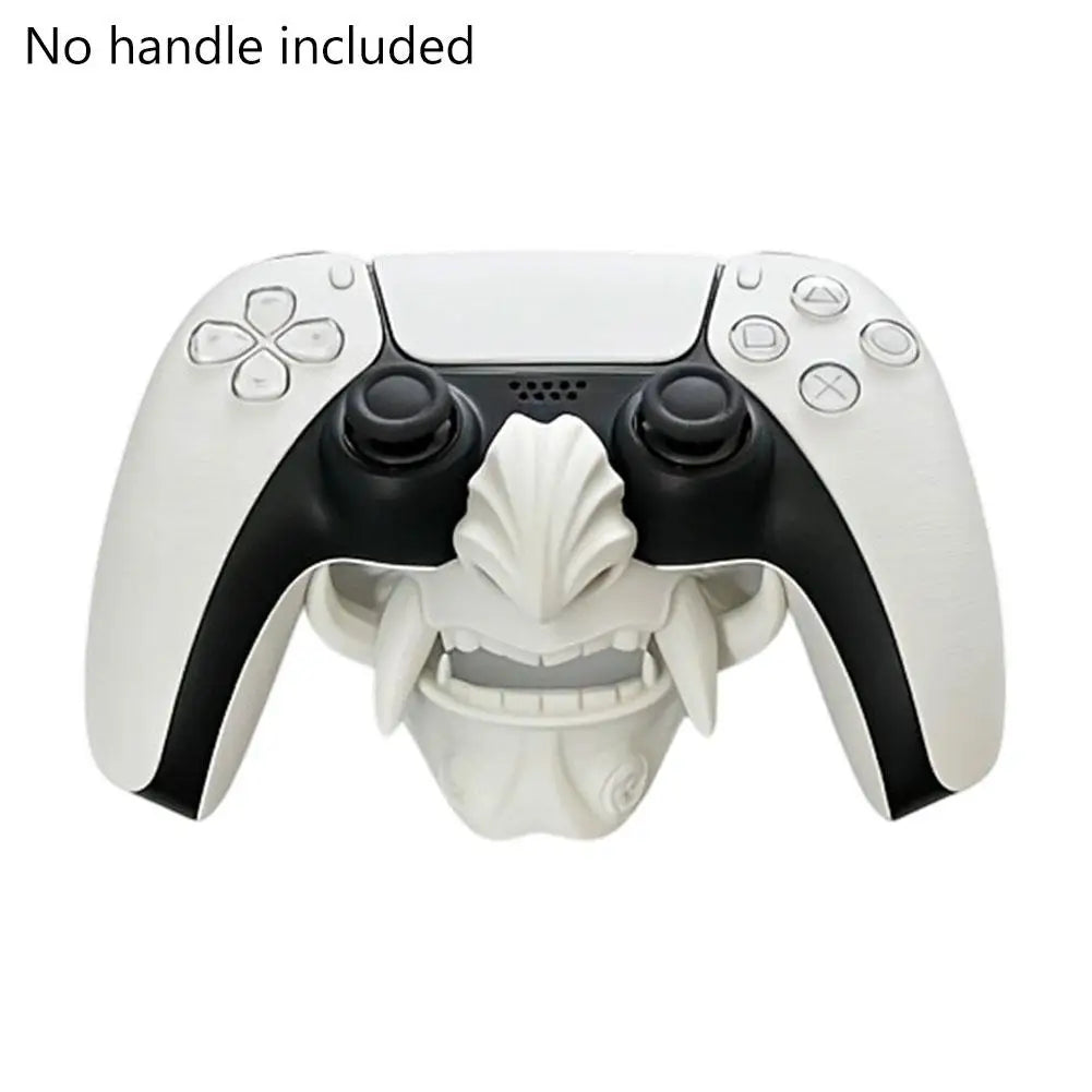 PS5 Controller Stand Ghost Mask | PLA Gamepad Display Dock Controller Display Stand QXL White