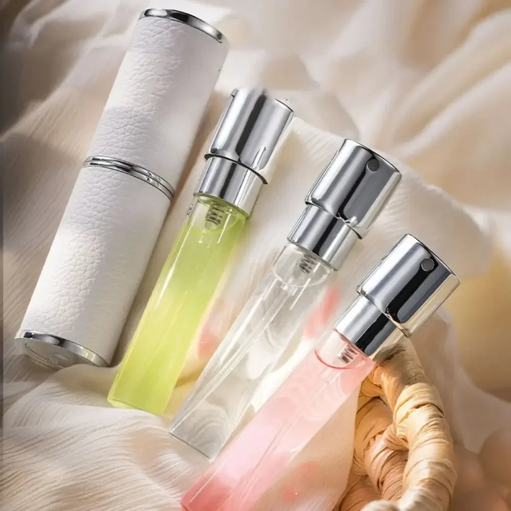 8ml Refillable Leather Perfume Atomizer | Mini Travel Spray Bottle Perfume Atomizer QXL