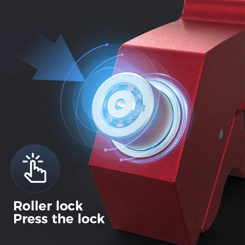 CNC Aluminium Motorbike Handlebar Grip Lock | Anti-Theft + Keys Motorcycle Security Lock QXL