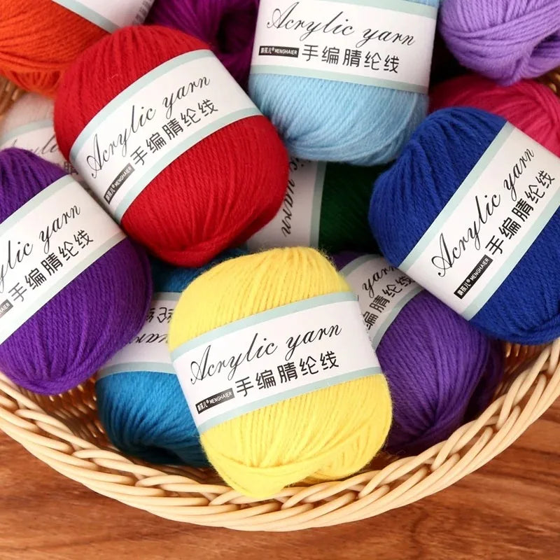 4-Strand Acrylic Knitting Yarn | DIY Crochet for Beginners Acrylic Knitting Yarn QXL