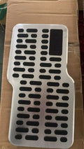 Stainless Steel Car Heel Pad | Anti-Slip Floor Mat Protector Car Floor Mat Protector QXL black