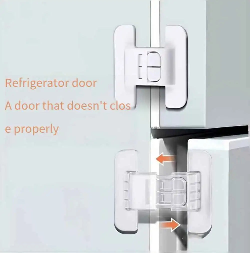 Baby Cabinet & Drawer Safety Locks – 4-Pack Anti-Pinch Buckle Baby Cabinet Lock QXL