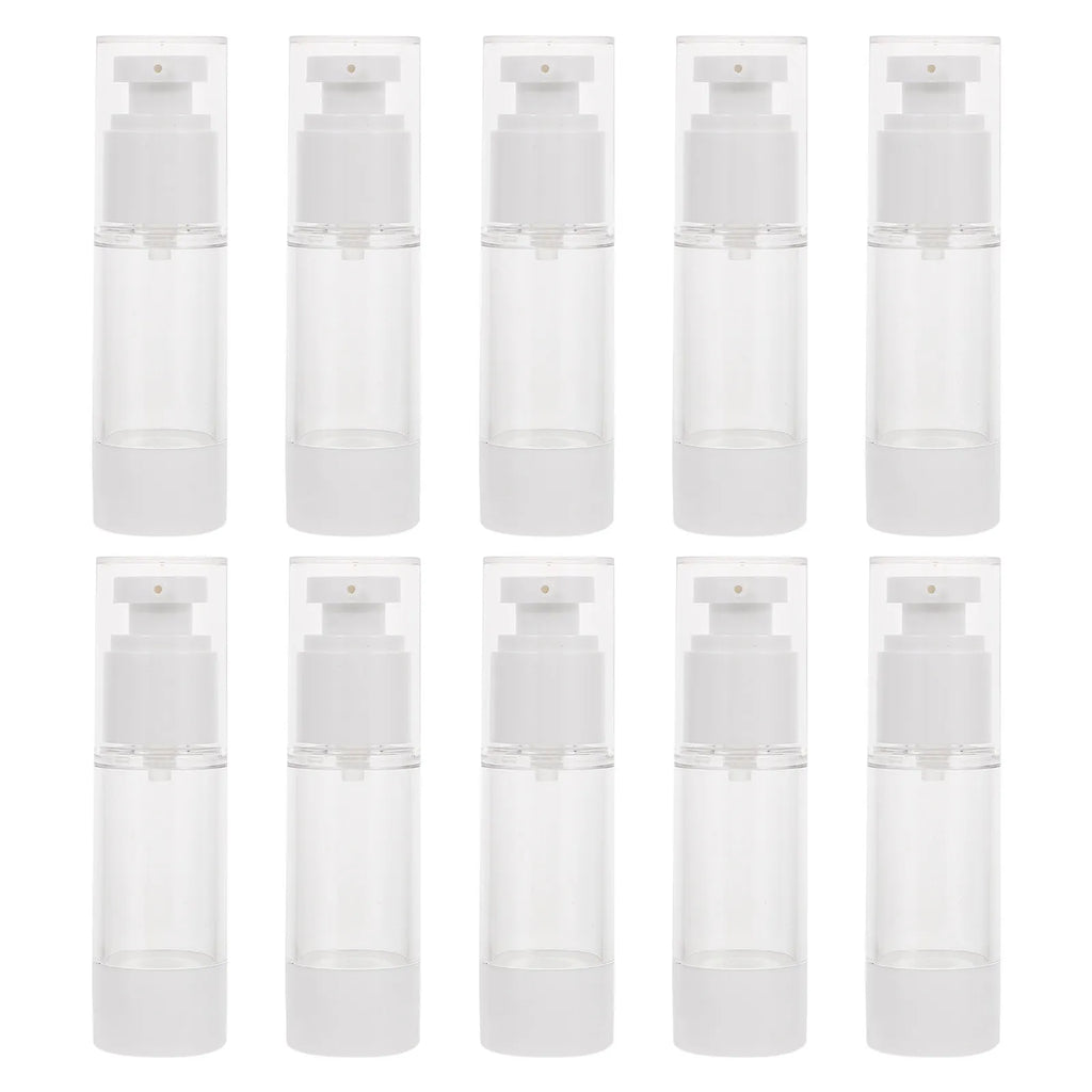 10-Pack Refillable Travel Lotion Bottles | Leakproof Pump Travel Bottle Set QXL