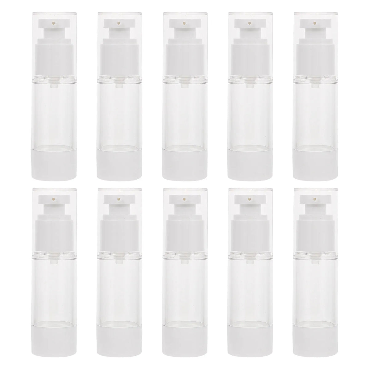 10-Pack Refillable Travel Lotion Bottles | Leakproof Pump Travel Bottle Set QXL