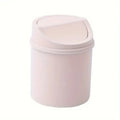 Mini Trash Can with Rolling Lid | Desk & Bedroom Waste Bin Mini Trash Can QXL pink 1pc