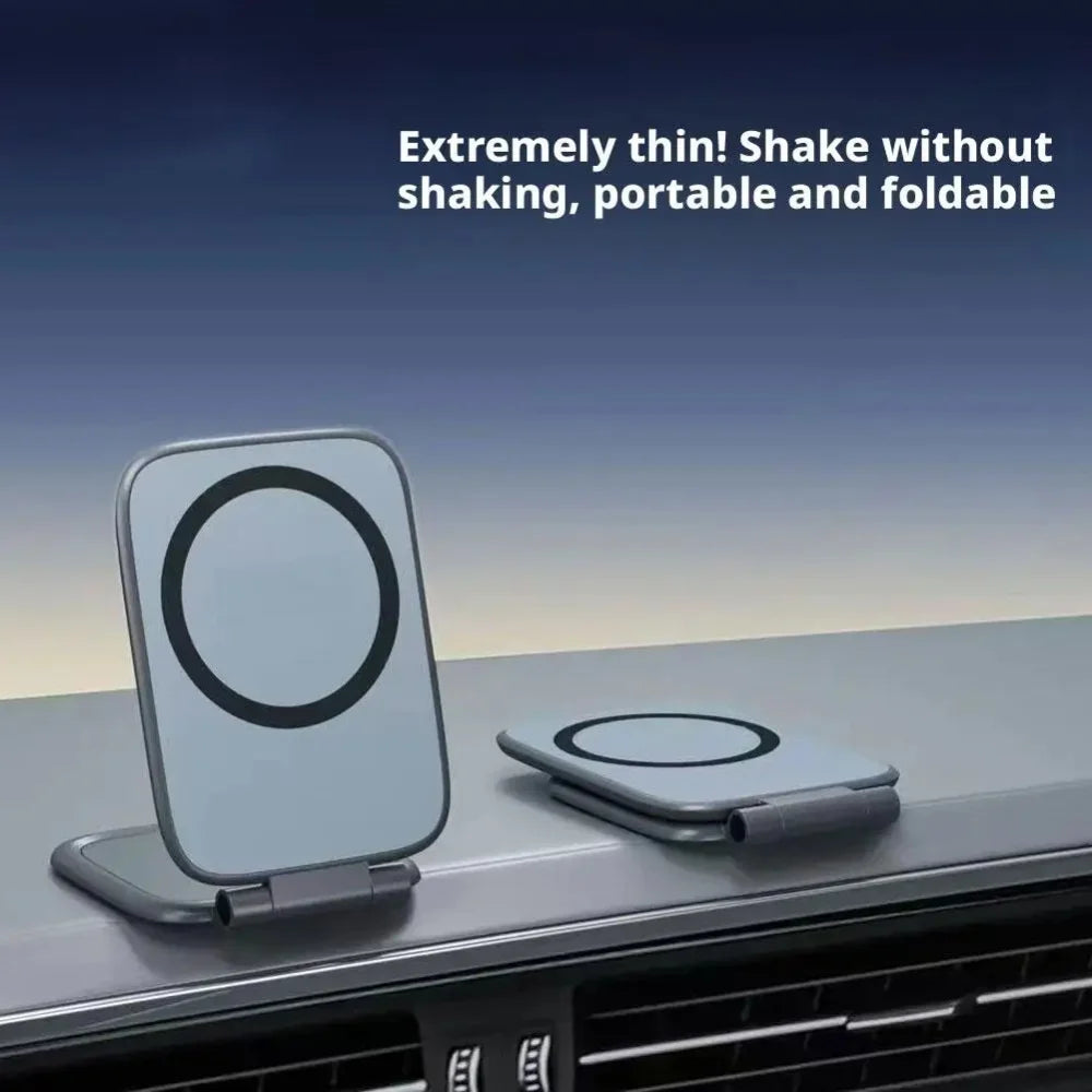 Magnetic Car Phone Holder – Ultra-Thin Foldable Dashboard Mount Car Phone Mount QXL