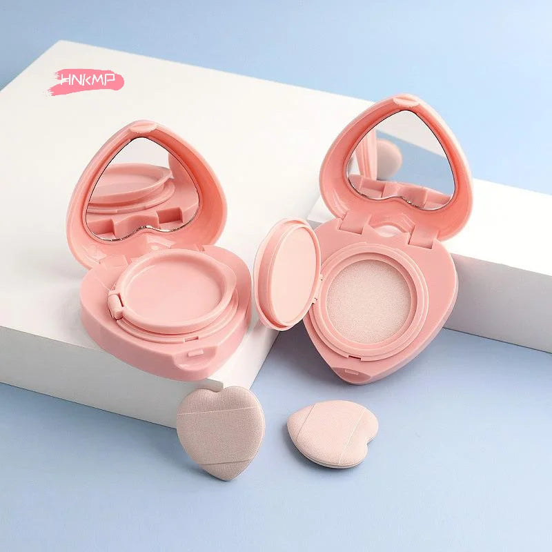 5g Refillable Air Cushion Compact Case with Puff & Mirror Cosmetic Compact Case QXL