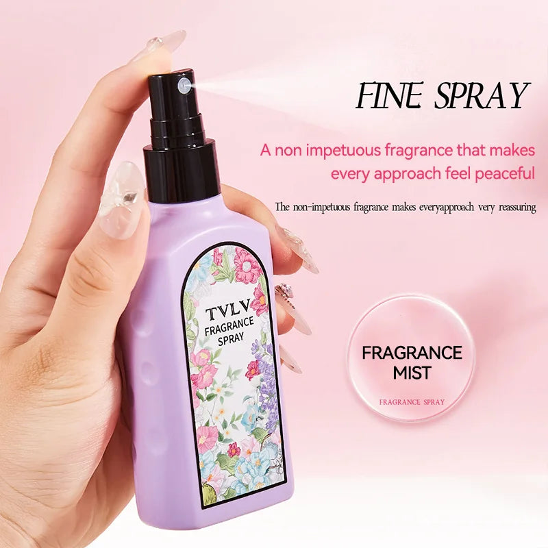 TVLV Jasmine Fragrance Spray 100ml – Alcohol-Free Floral Mist Fragrance Body Spray QXL