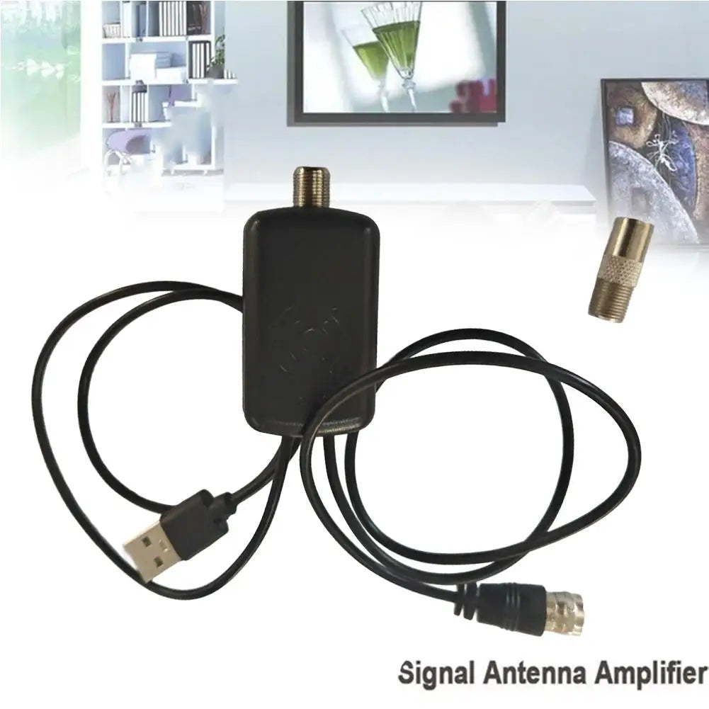 4K HD Digital TV Antenna Amplifier | High-Gain Signal Booster TV Antenna Amplifier QXL
