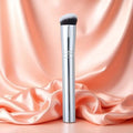 Metal Handle Foundation & Concealer Brush | Precision Makeup Makeup Brush QXL Silver