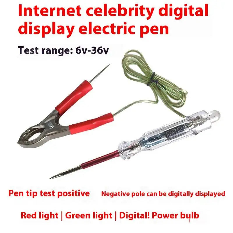 6V–36V Car Circuit Tester Pen | Dual LED Voltage Probe Automotive Circuit Tester QXL
