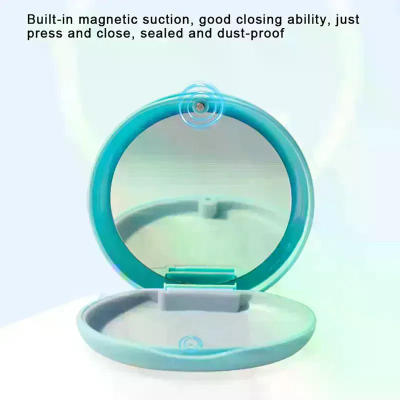 Magnetic Retainer & Denture Storage Case with Mirror Retainer Storage Case QXL