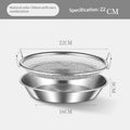 Stainless Steel Oil Strainer with Double Handles | 3 Sizes Kitchen Oil Strainer QXL 22cm