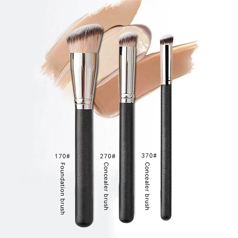 Angled Foundation & Concealer Brush – Synthetic Contour Tool Makeup Brush QXL
