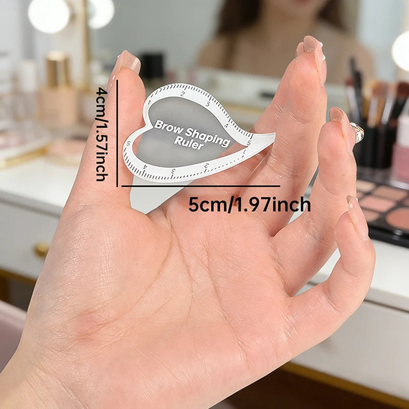 Brow Mapping Ruler | Symmetrical Eyebrow Stencil Tool Eyebrow Mapping Ruler QXL one size