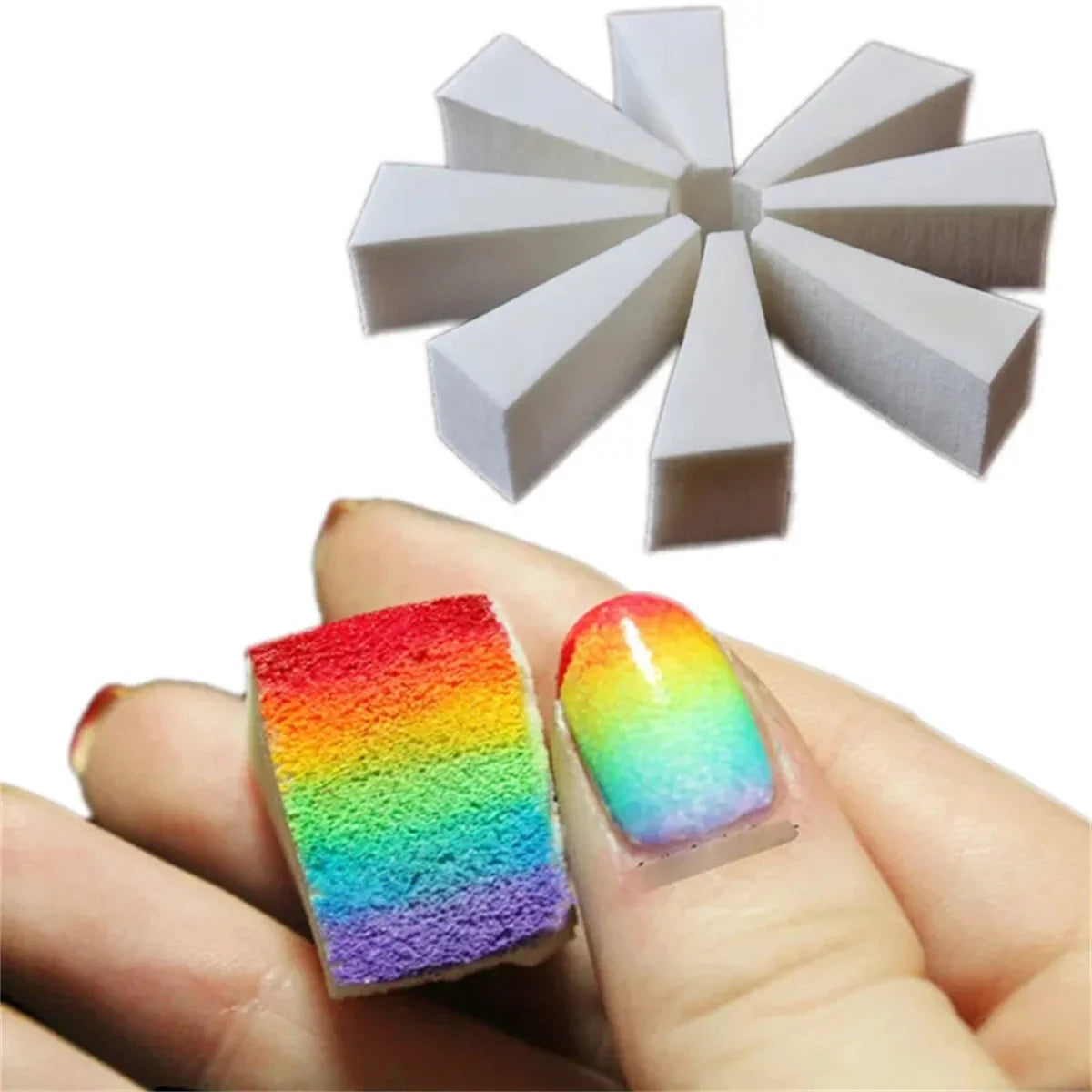 5-Pack Nail Art Gradient Sponge Stamper | DIY Ombre Nails Nail Art Sponge QXL 5pcs