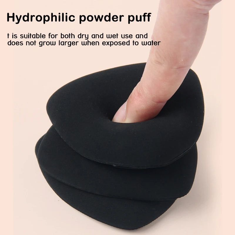 Triangle Makeup Sponge Set – Foundation Blender & Puff with Box Makeup Sponge Set QXL