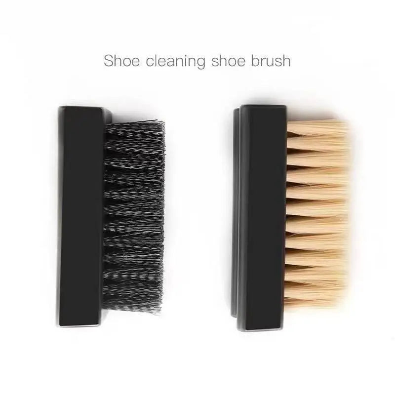 Nylon Shoe Brush Set | Soft & Firm Bristles – Sports & Leather Shoe Cleaning Brush QXL