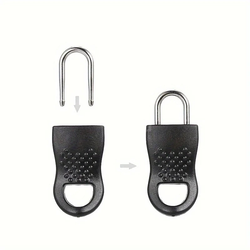 5-Pack Tool-Free Detachable Zipper Pull Repair Sliders Zipper Pull Repair QXL