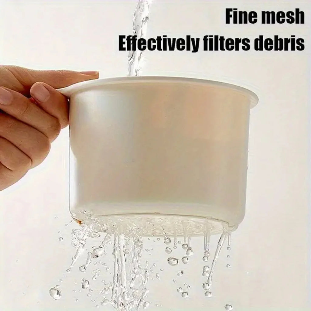 Push-Button Sink Drain Basket | Hangable Kitchen Strainer Sink Drain Basket QXL