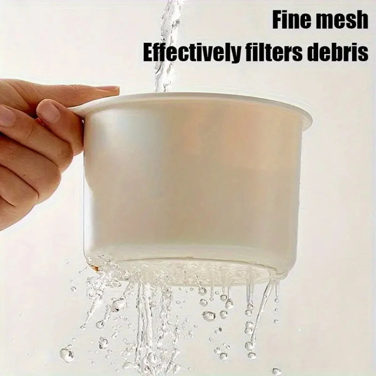 Push-Button Sink Drain Basket | Hangable Kitchen Strainer Sink Drain Basket QXL