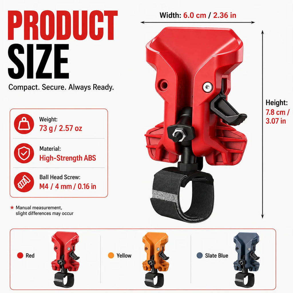 Self-Locking Drill Holder Belt Clip | Quick-Release Tool Hook Drill Belt Holster QXL