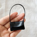 Miniature PU Leather Doll Handbag | 1/12 Dollhouse Accessory Doll Accessory QXL Black