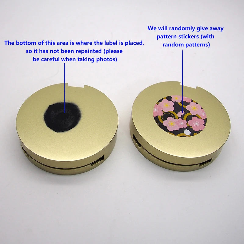 Refillable Pressed Powder Compact Jar with Vanity Mirror Refillable Powder Compact QXL
