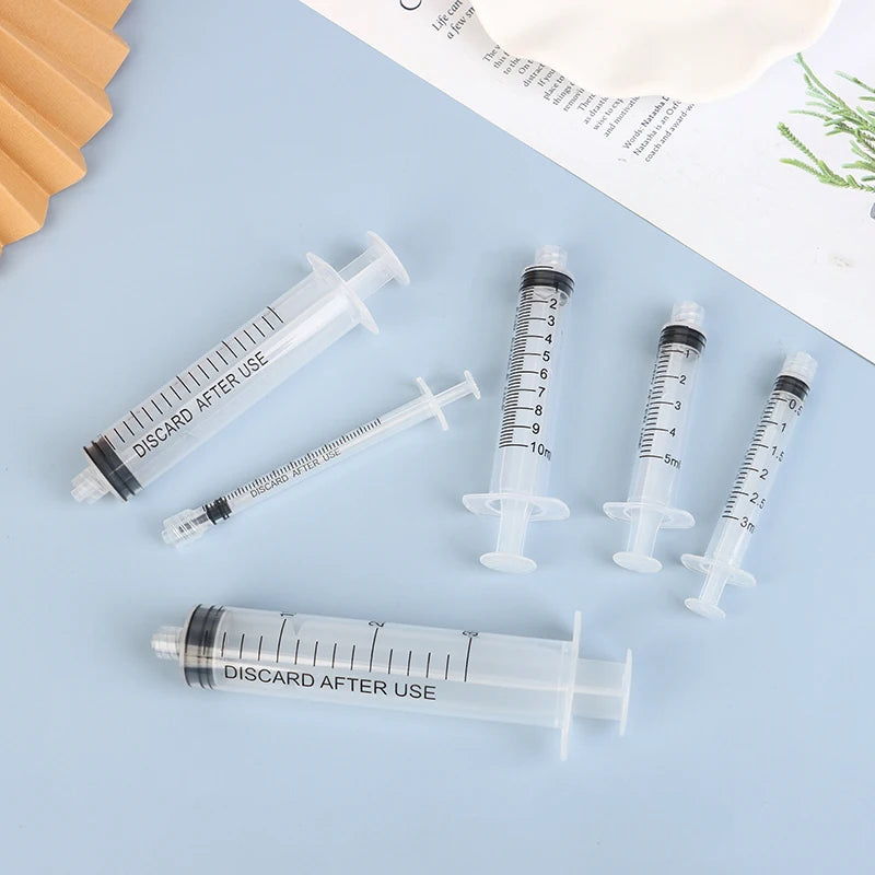 10-Pack Luer Lock Plastic Syringes 1–10ml | Measuring Set Plastic Luer Lock Syringes QXL