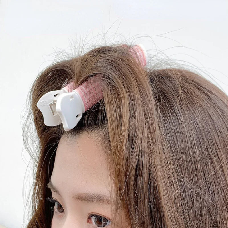 2-Pack Bangs Hair Root Fluffy Clips | Curling Barrel Rollers Hair Curling Clips QXL