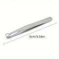 Stainless Steel Round Loop Nose Hair Trimmer | Press-Type Nose Hair Trimmer QXL Silver1pc