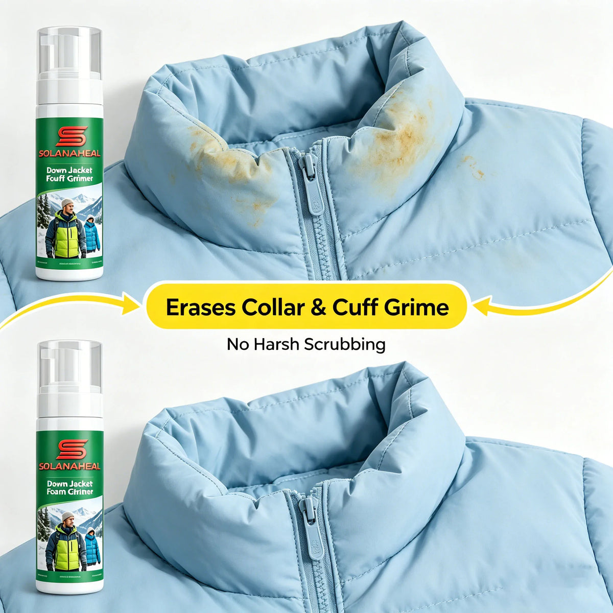 Puffer Jacket Dry Cleaning Foam | No-Rinse Spot Cleaner Fabric Spot Cleaner QXL