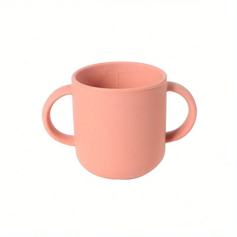 BPA-Free Silicone Kids Cup with Two Handles | Animal Embossed Toddler Silicone Cup QXL