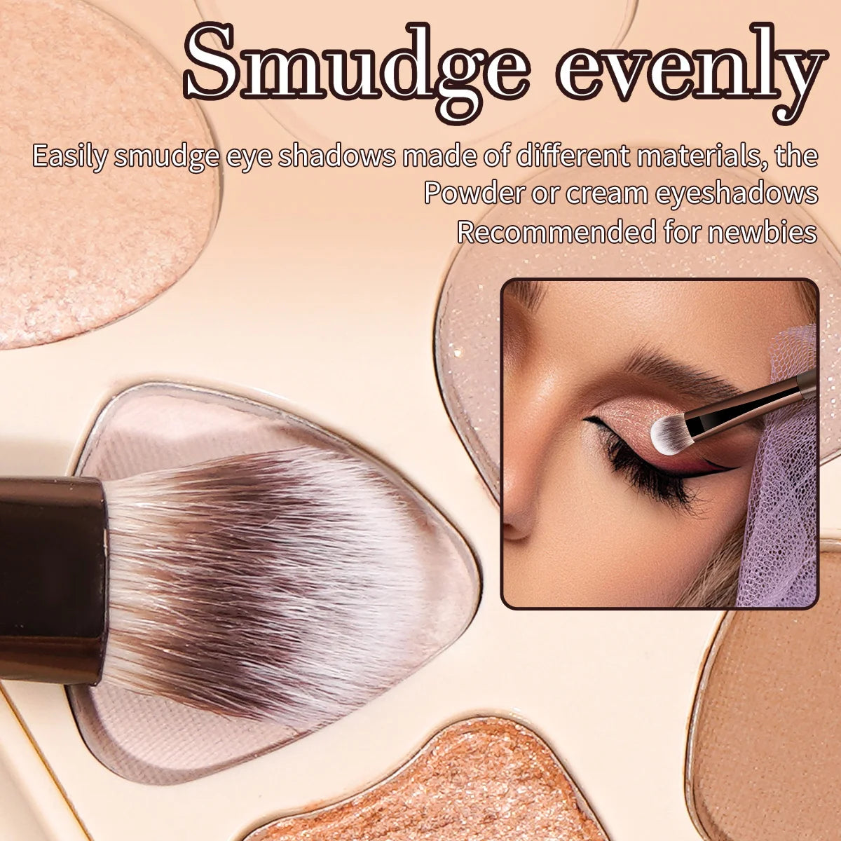MAANGE 9-Piece Synthetic Makeup Brush Set | Beginner Kit Makeup Brush Set QXL