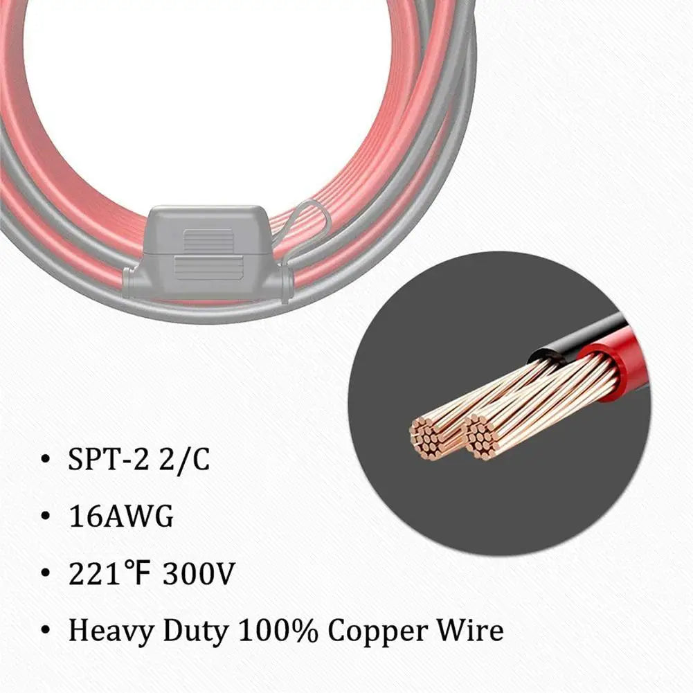 SAE Quick Release Cable Fuse & O-Ring Terminal 16AWG Harness Battery Charger Cable QXL