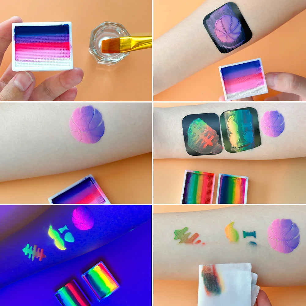 VERONNI 12-Colour Water-Based Face & Body Paint Palette Face & Body Paint QXL
