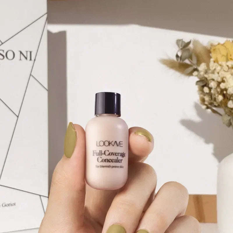 Full Coverage Liquid Concealer Foundation | Waterproof Cream Liquid Concealer Foundation QXL