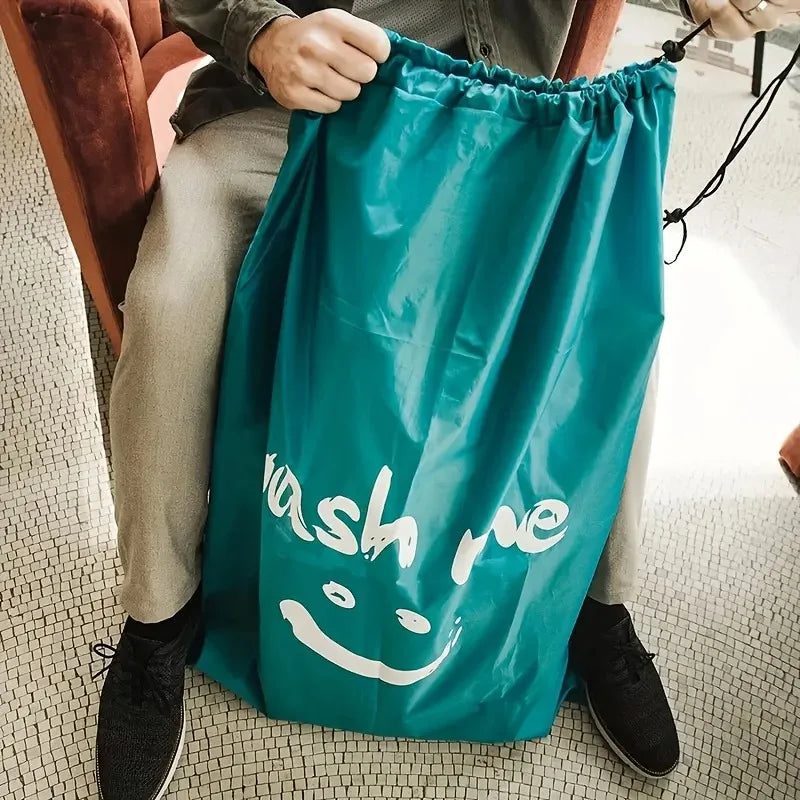 Large Travel Laundry Bag | Oxford Drawstring 24×36" Organizer Laundry Storage Bag QXL