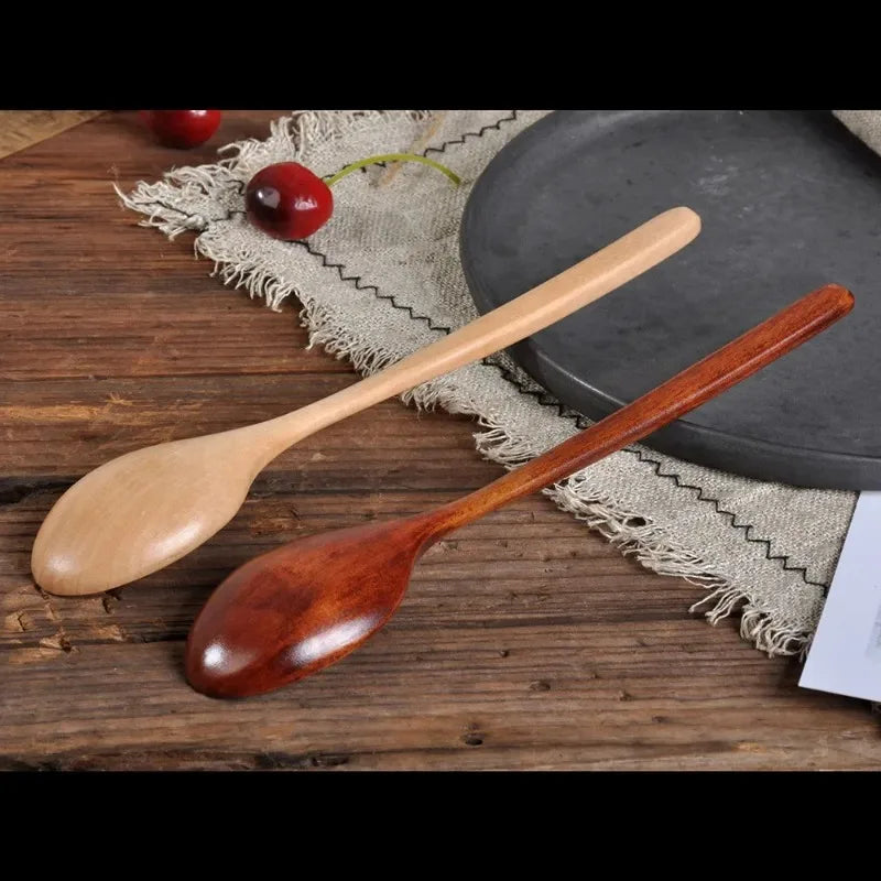 Wooden Spoon Set – Soup, Tea, Coffee & Honey Spoons Wooden Kitchen Spoons QXL