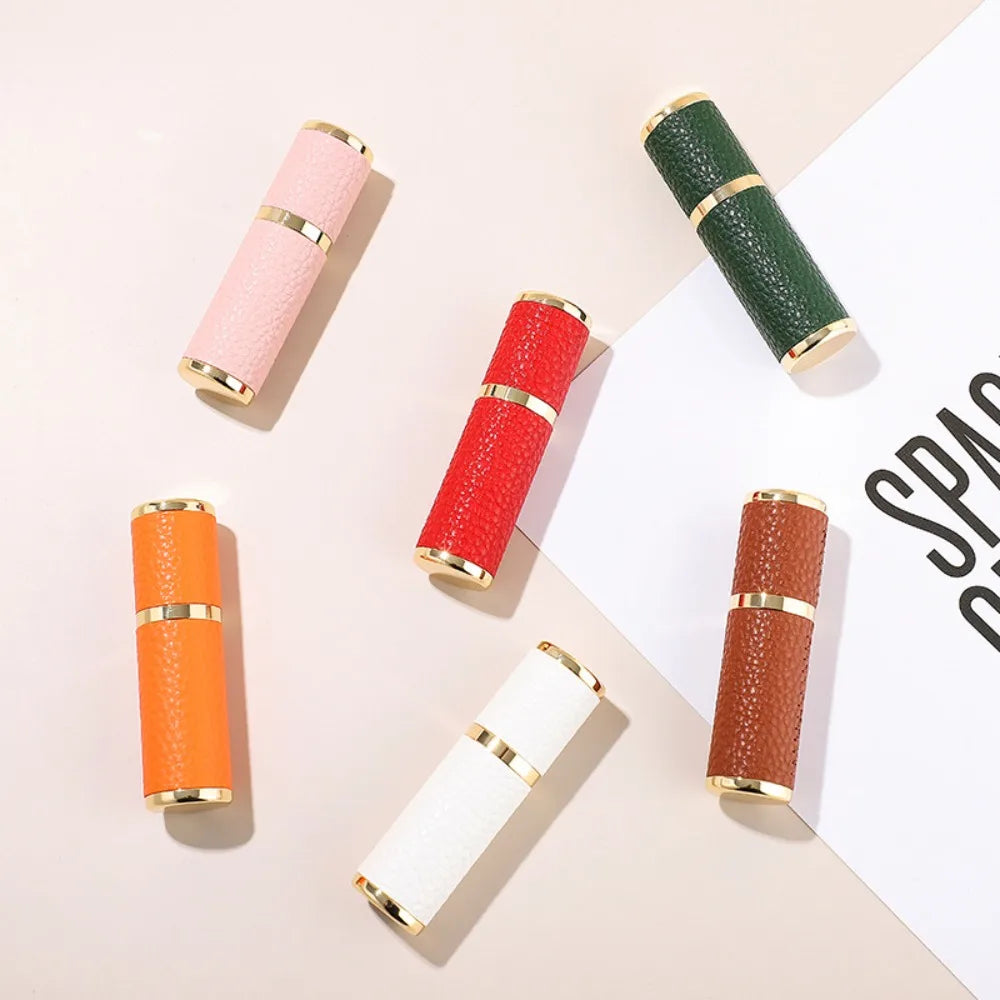 5ml Leather Refillable Perfume Atomizer | Travel Spray Bottle Perfume Atomizer QXL