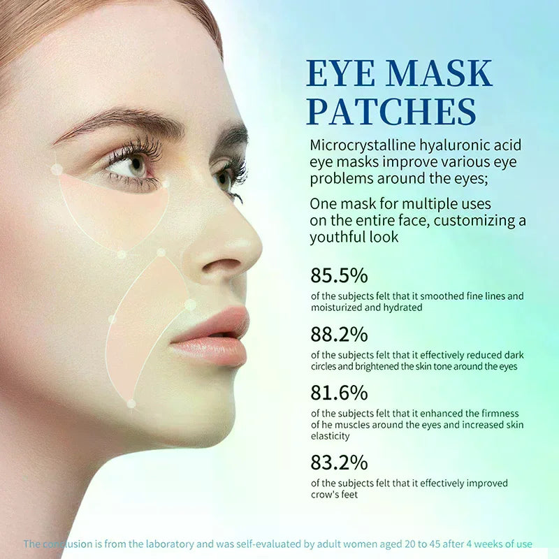 Microneedle Eye Patches – Hyaluronic Acid 2000 Needles | YOVIP Microneedle Eye Patch QXL