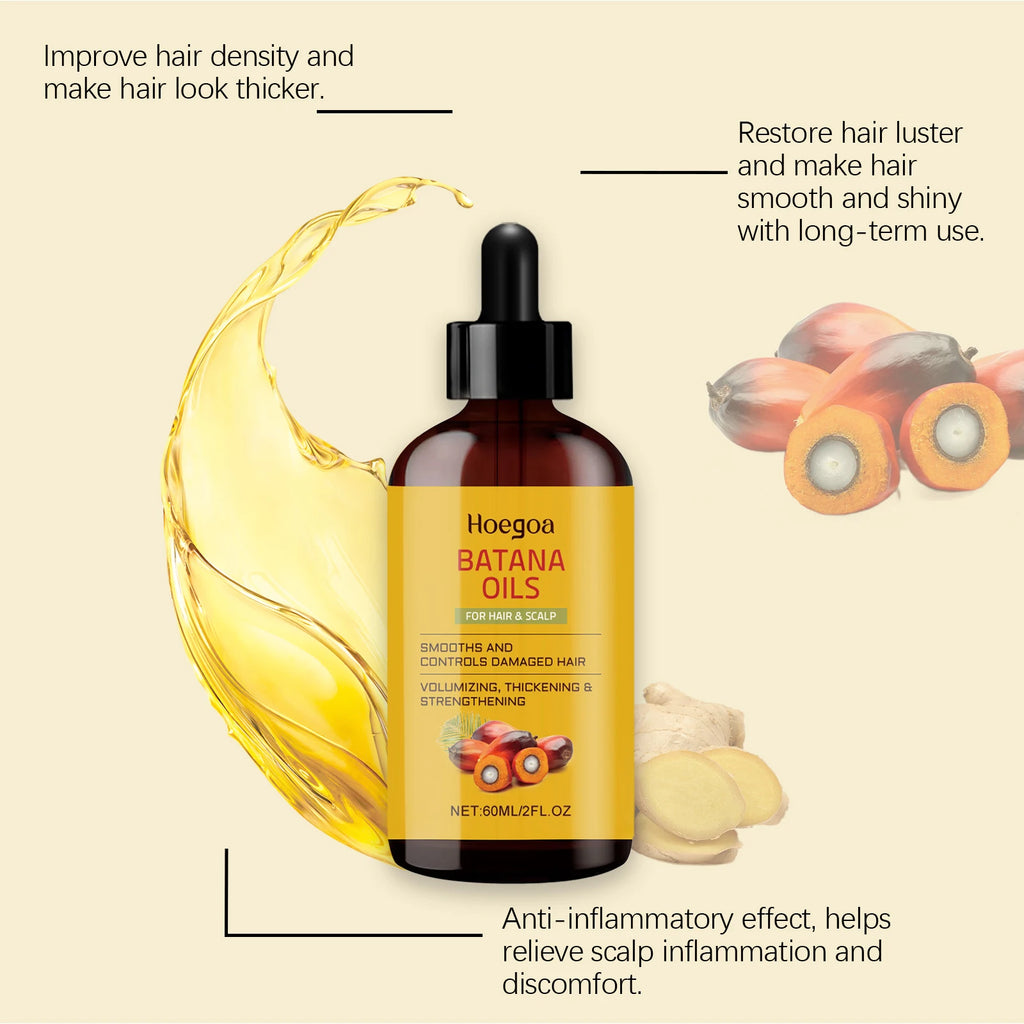 HOEGOA Batana Hair Growth Essence Oil | Nourishing 60ml Hair Growth Oil QXL
