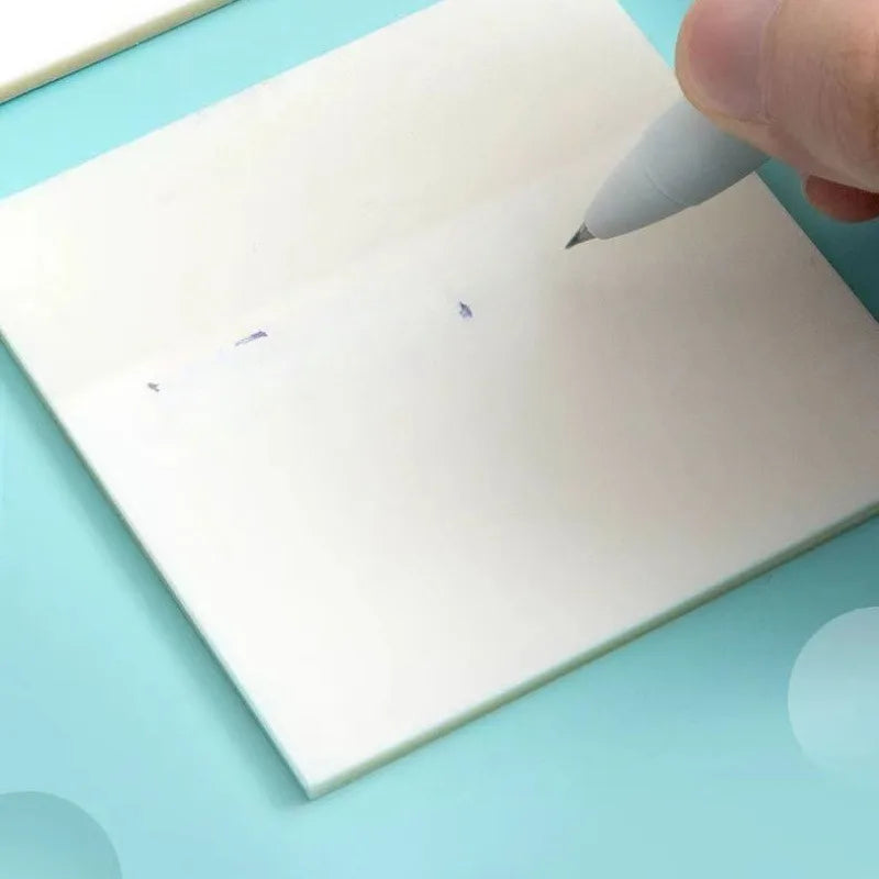 Transparent Sticky Notes Book | Reusable Clear Memo Pads Transparent Sticky Notes QXL
