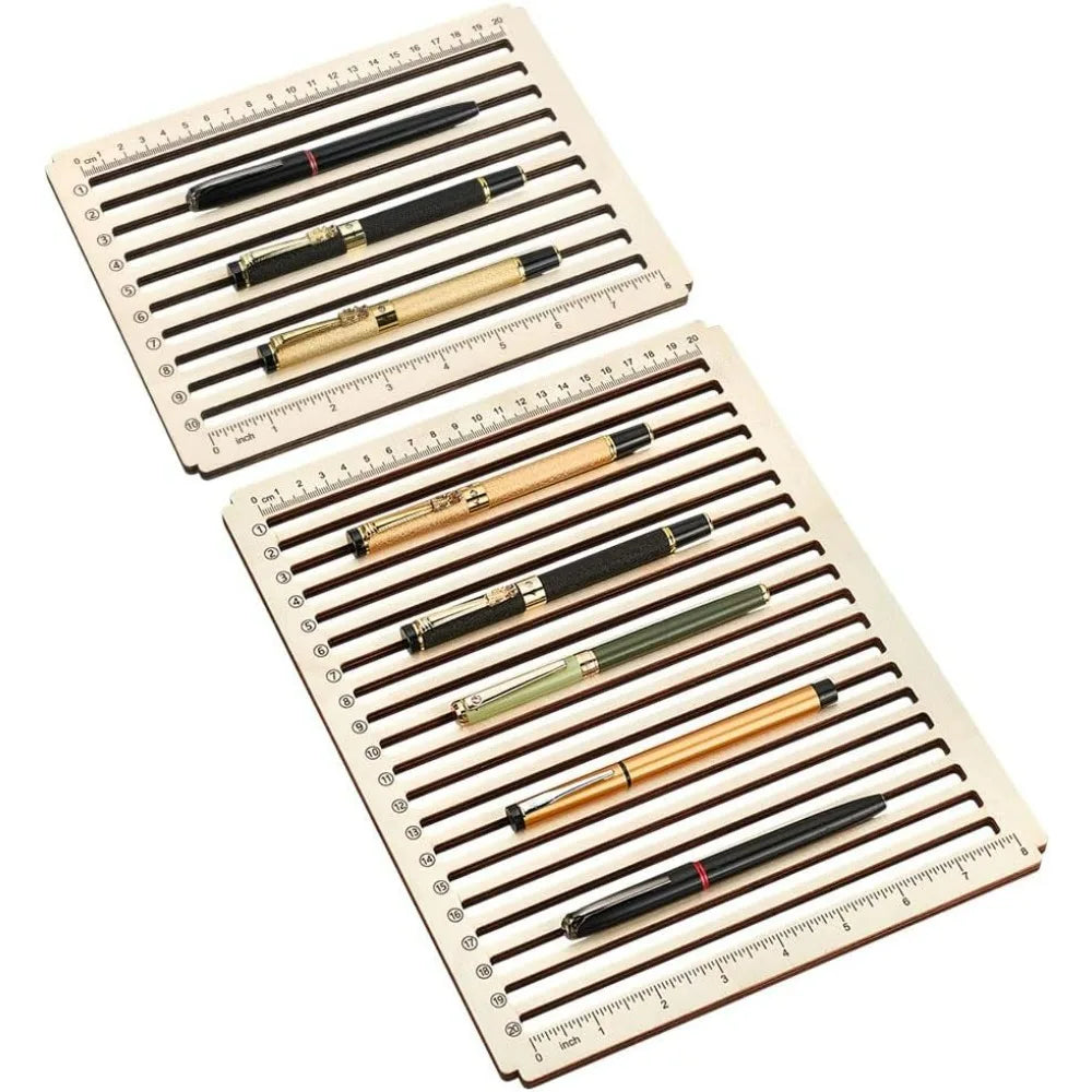 Wood Pencil Laser Engraving Jig 2-Pack | 10 & 20 Slot Holder Laser Engraving Jig QXL